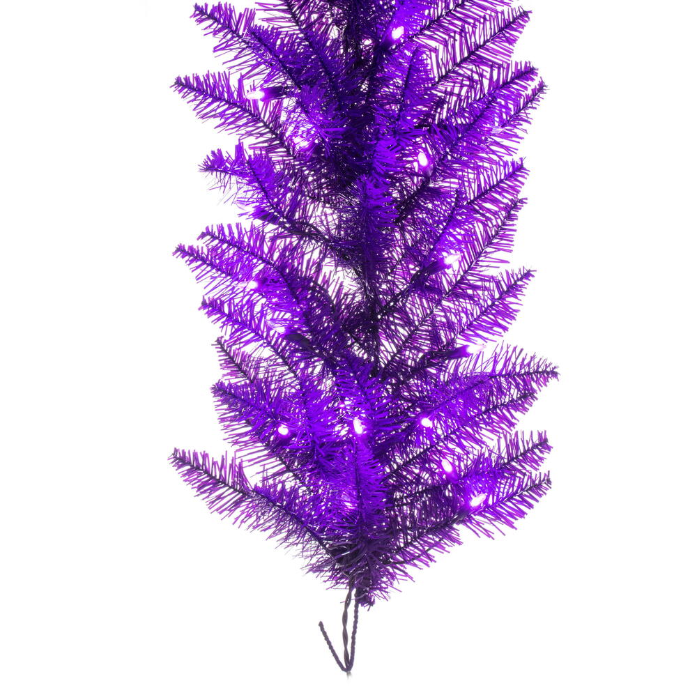 Vickerman Purple Artificial Christmas Garland