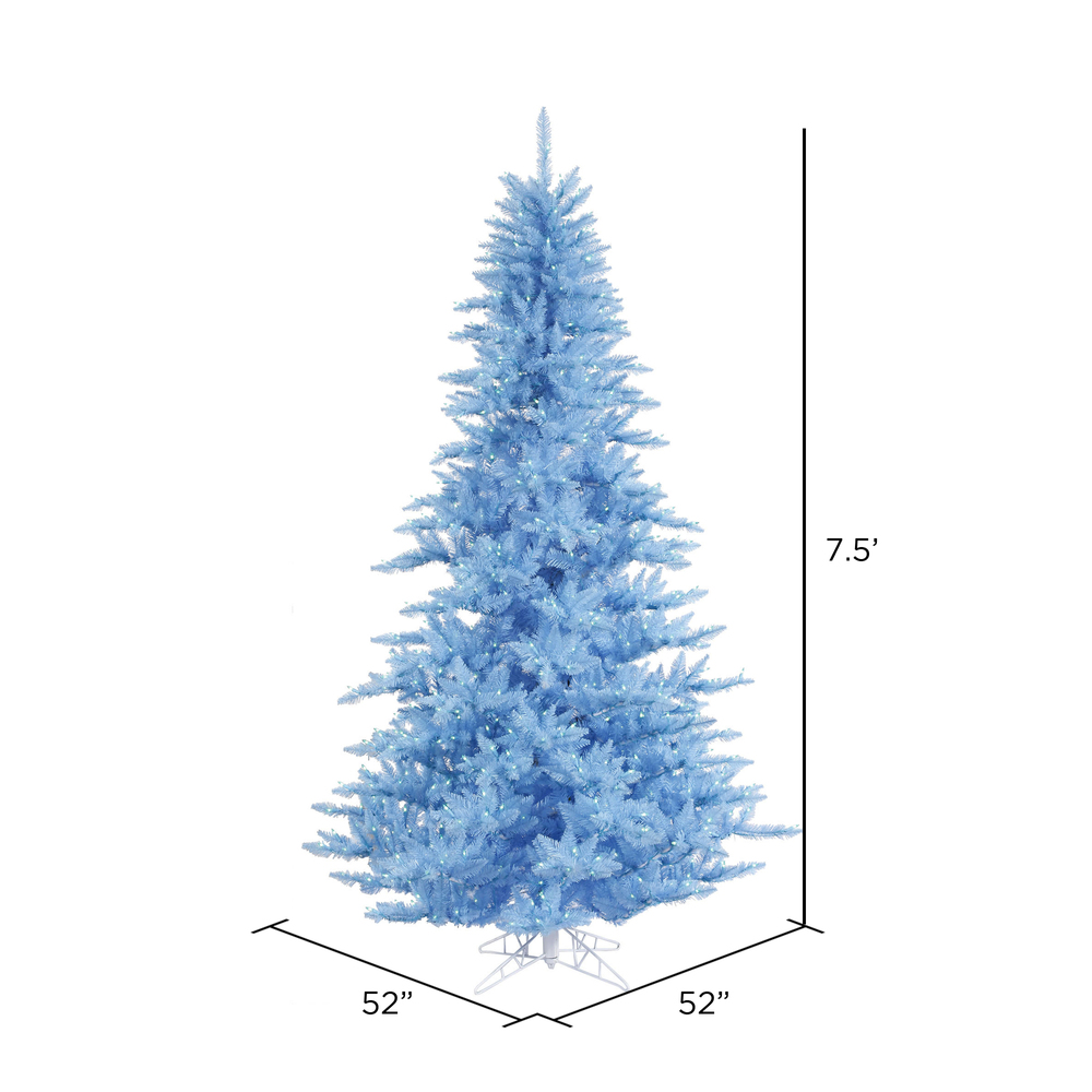 Vickerman Sky Blue Fir Artificial Christmas Tree