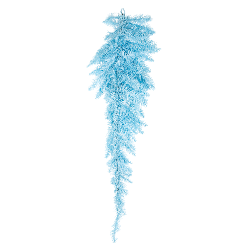 Vickerman Sky Blue Fir Artificial Christmas Teardrop