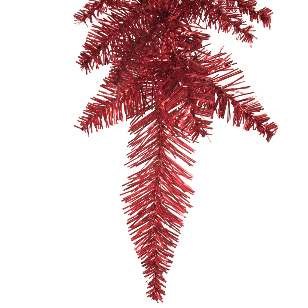 Vickerman Tinsel Red Fir Artificial Christmas Teardrop