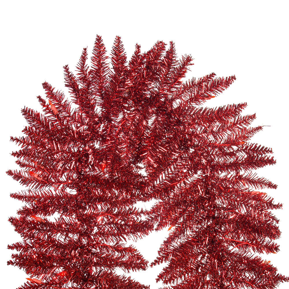 Vickerman Tinsel Red Artificial Christmas Garland