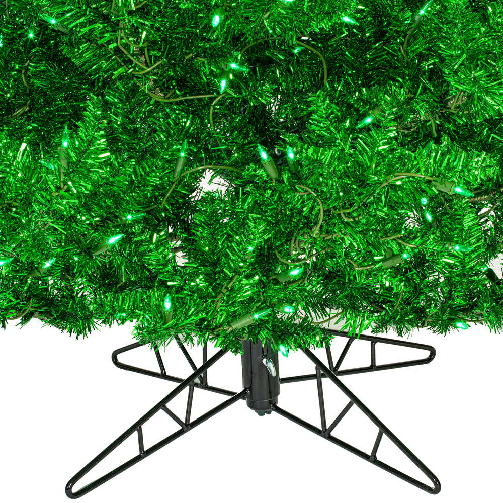 Vickerman Green Tinsel Fir Artificial Christmas Tree
