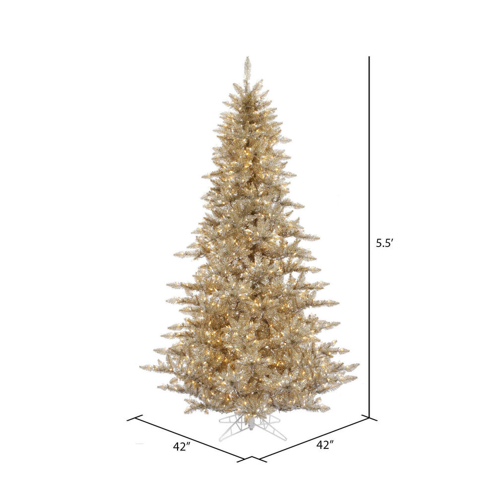 Vickerman Champagne Fir Artificial Christmas Tree