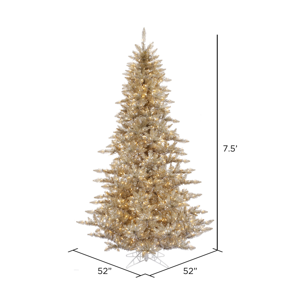 Vickerman Champagne Fir Artificial Christmas Tree