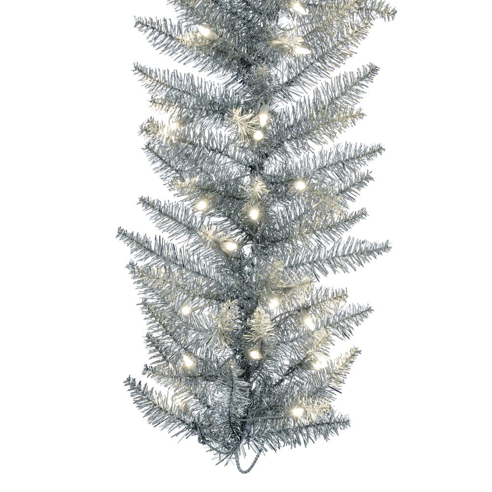 Vickerman Silver Artificial Christmas Garland