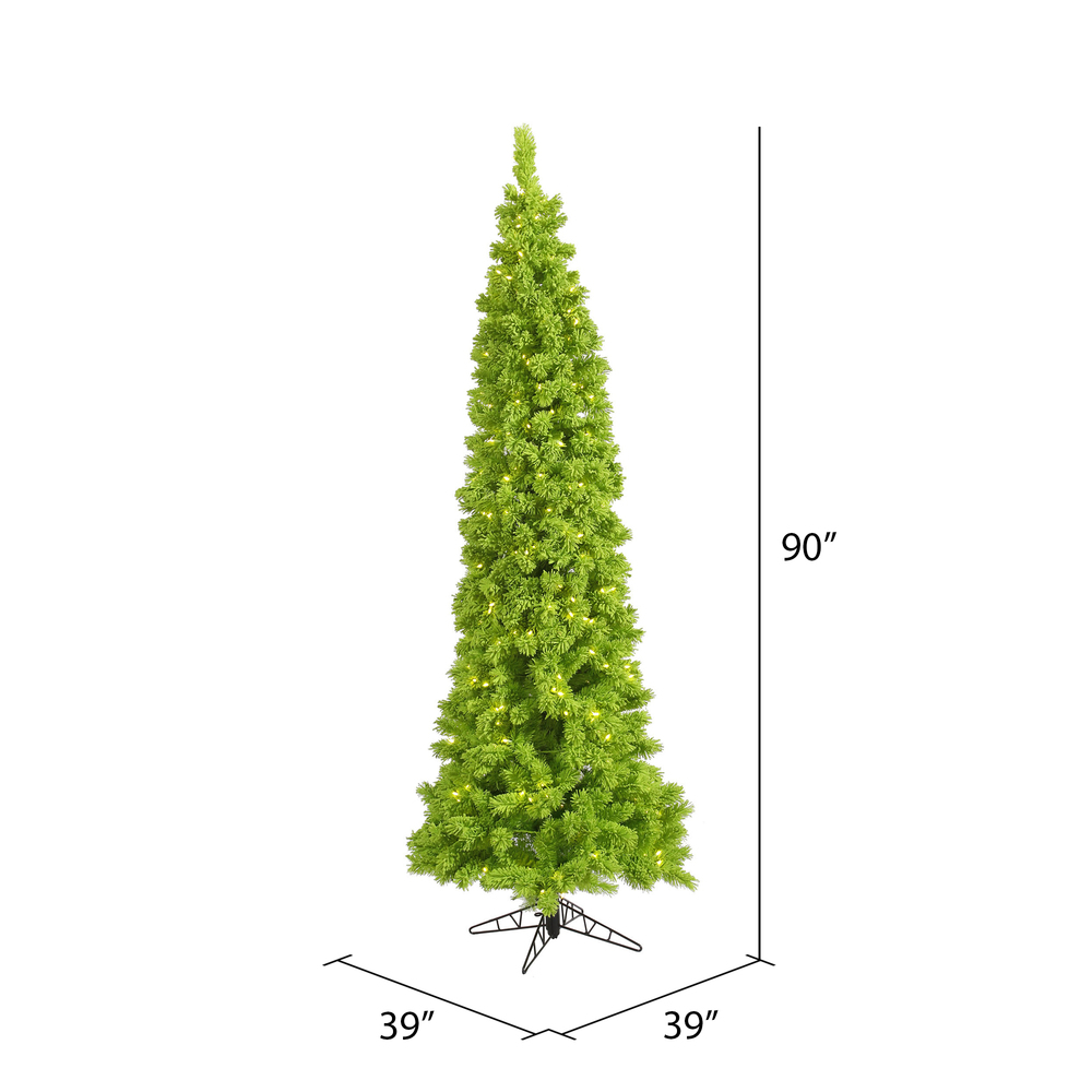 Vickerman Flocked Lime Fir Artificial Christmas Tree