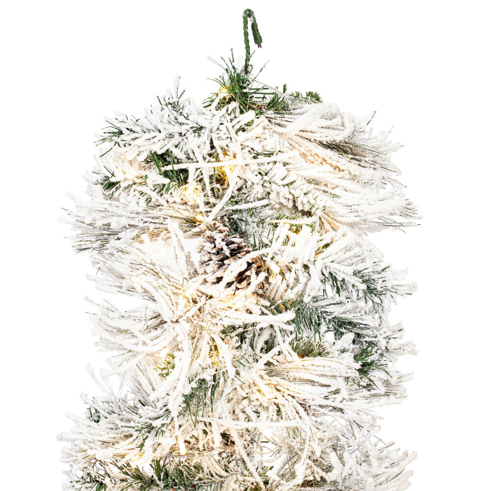 Vickerman Flocked Atka Artificial Christmas Garland