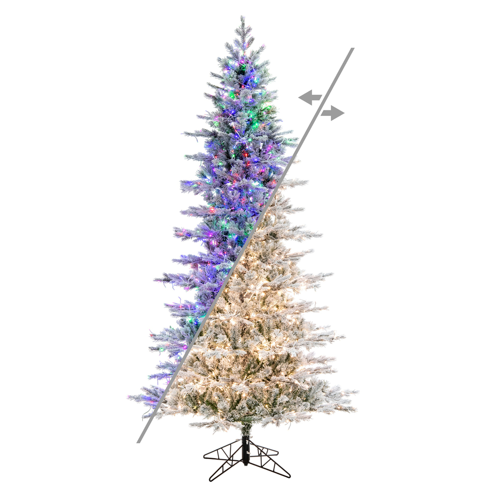 Vickerman Flocked Kiana Pine Artificial Christmas Tree