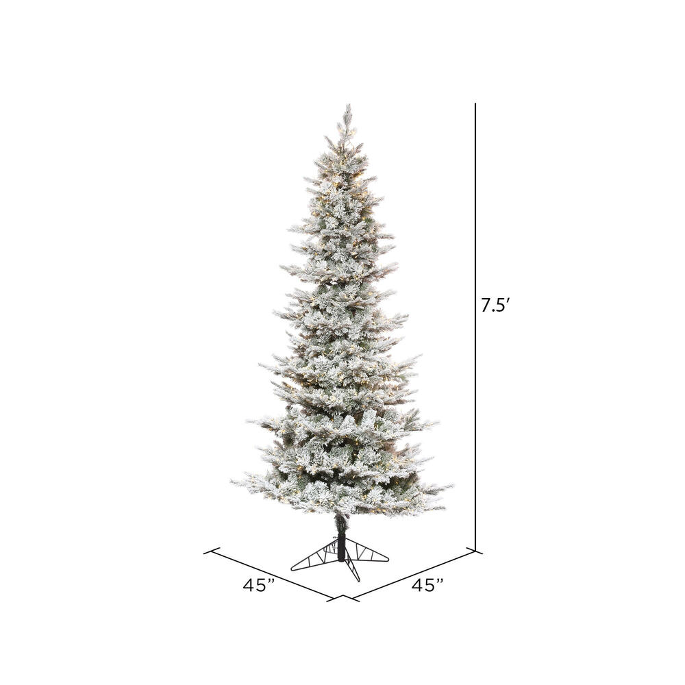 Vickerman Flocked Kiana Pine Artificial Christmas Tree