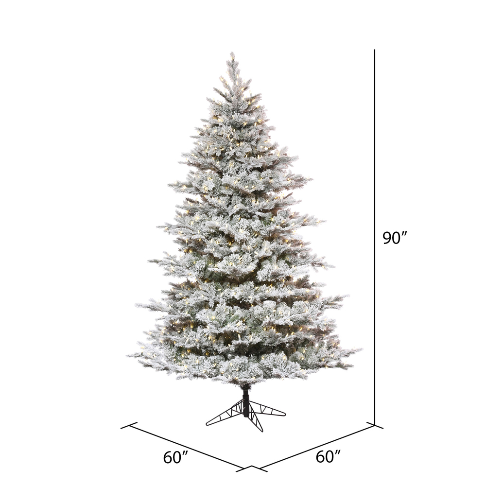 Vickerman Flocked Kiana Pine Full Artificial Christmas Tree