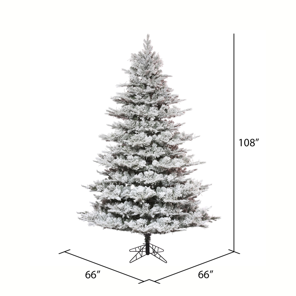 Vickerman Flocked Kiana Pine Full Artificial Christmas Tree