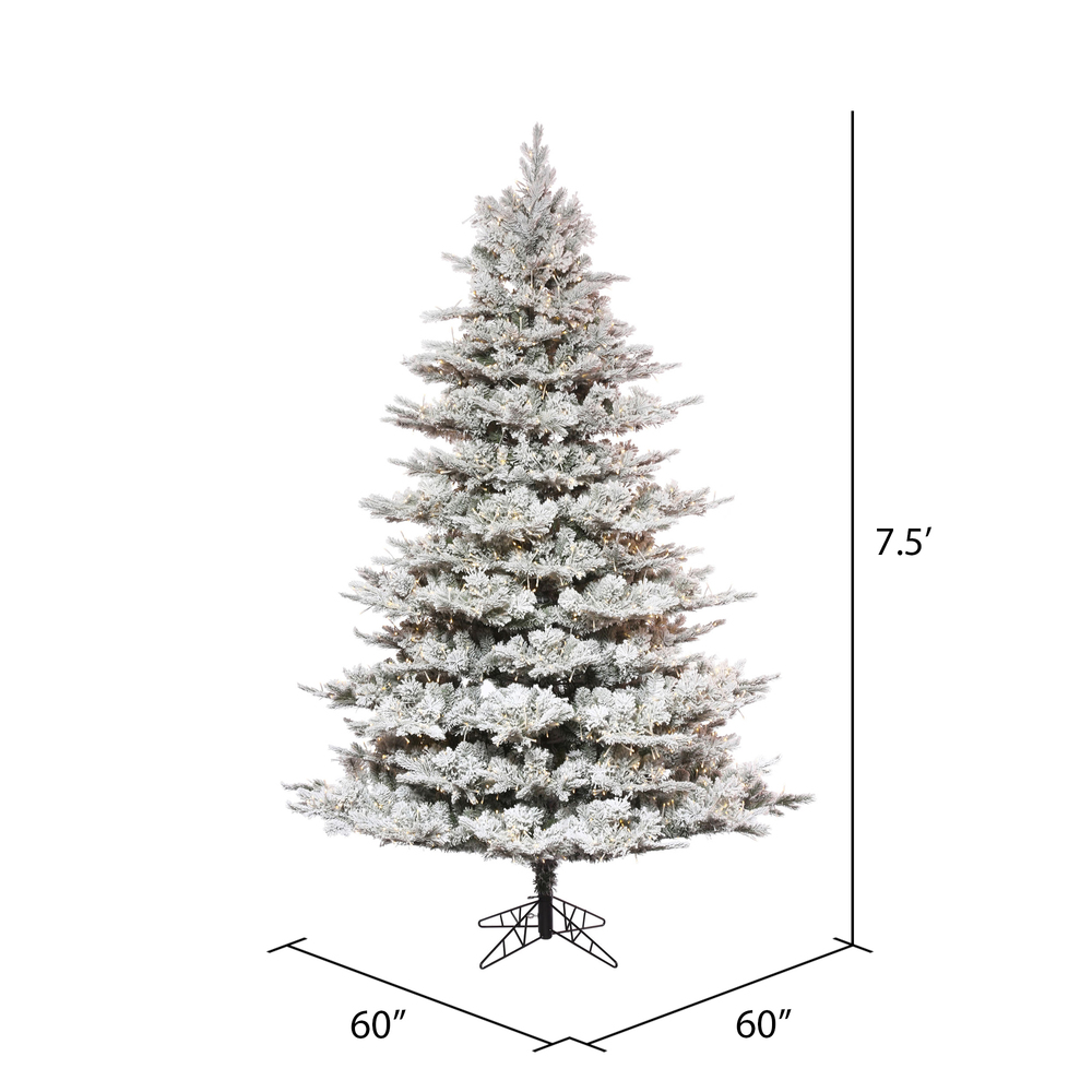 Vickerman Flocked Kiana Pine Artificial Christmas Tree 3MM
