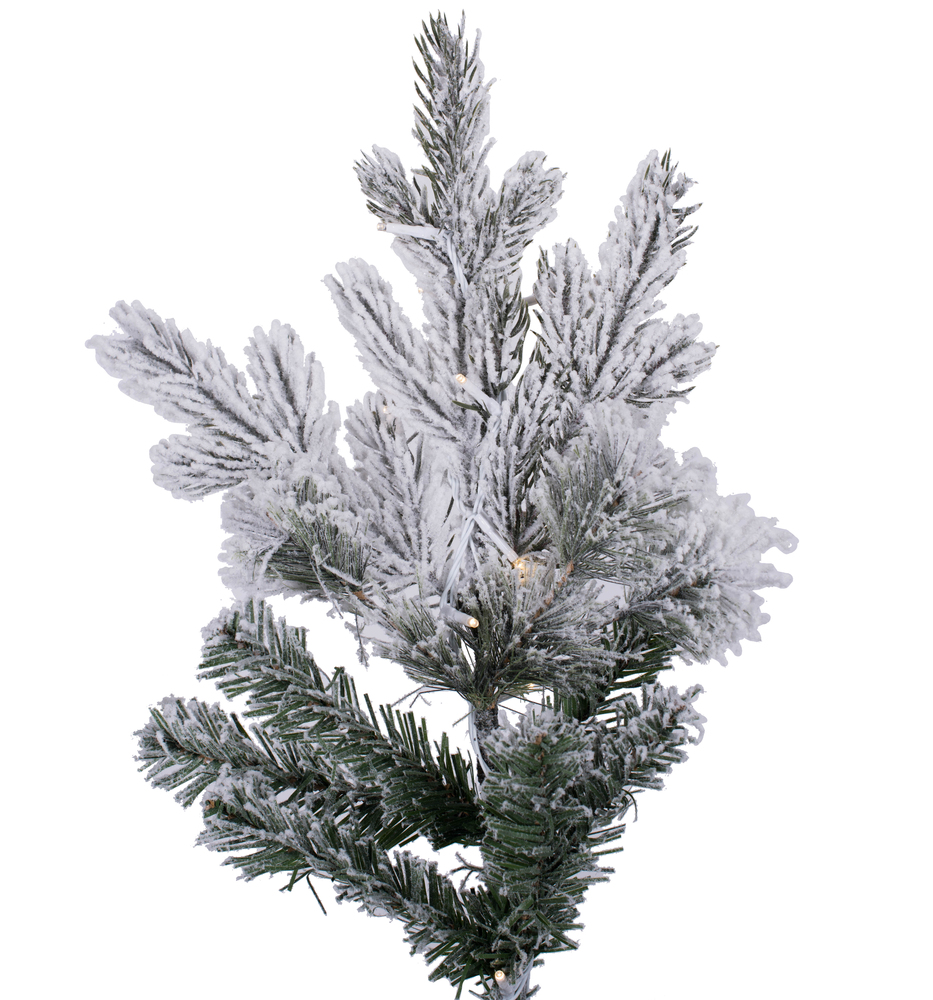 Vickerman Flocked Kiana Pine Artificial Christmas Tree 3MM