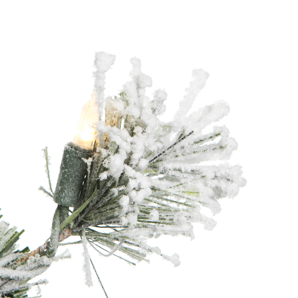 Vickerman Flocked Kiana Artificial Christmas Wreath