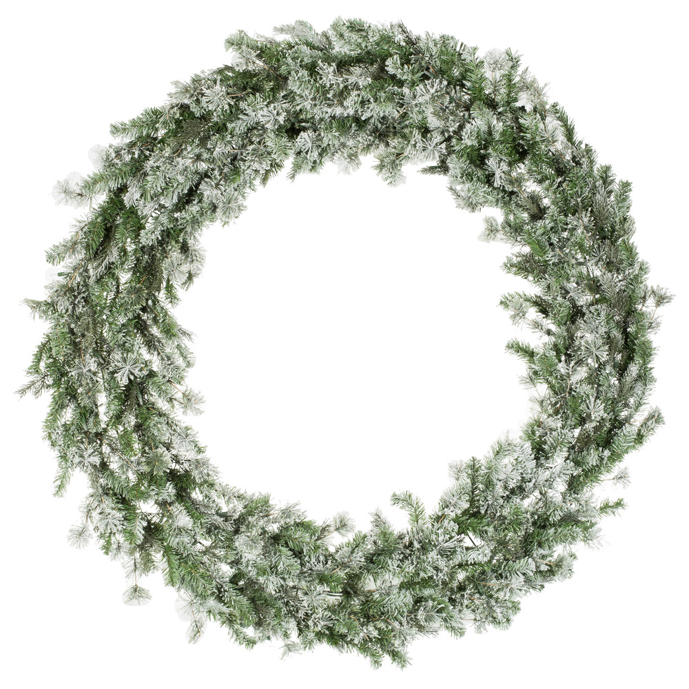 Vickerman Flocked Kiana Artificial Christmas Wreath