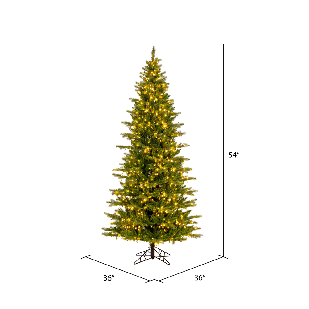 Vickerman Balsam Spruce Slim Artificial Christmas Tree