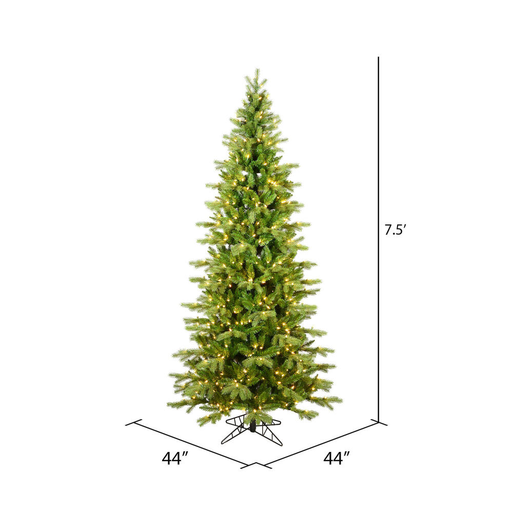 Vickerman Balsam Spruce Slim Artificial Christmas Tree