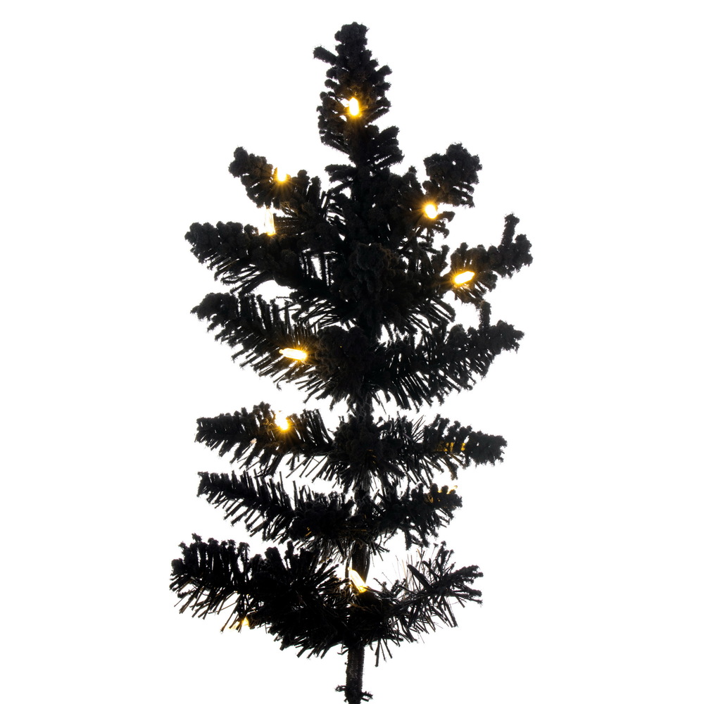 Vickerman Artifical Flocked Black Fir Christmas Tree