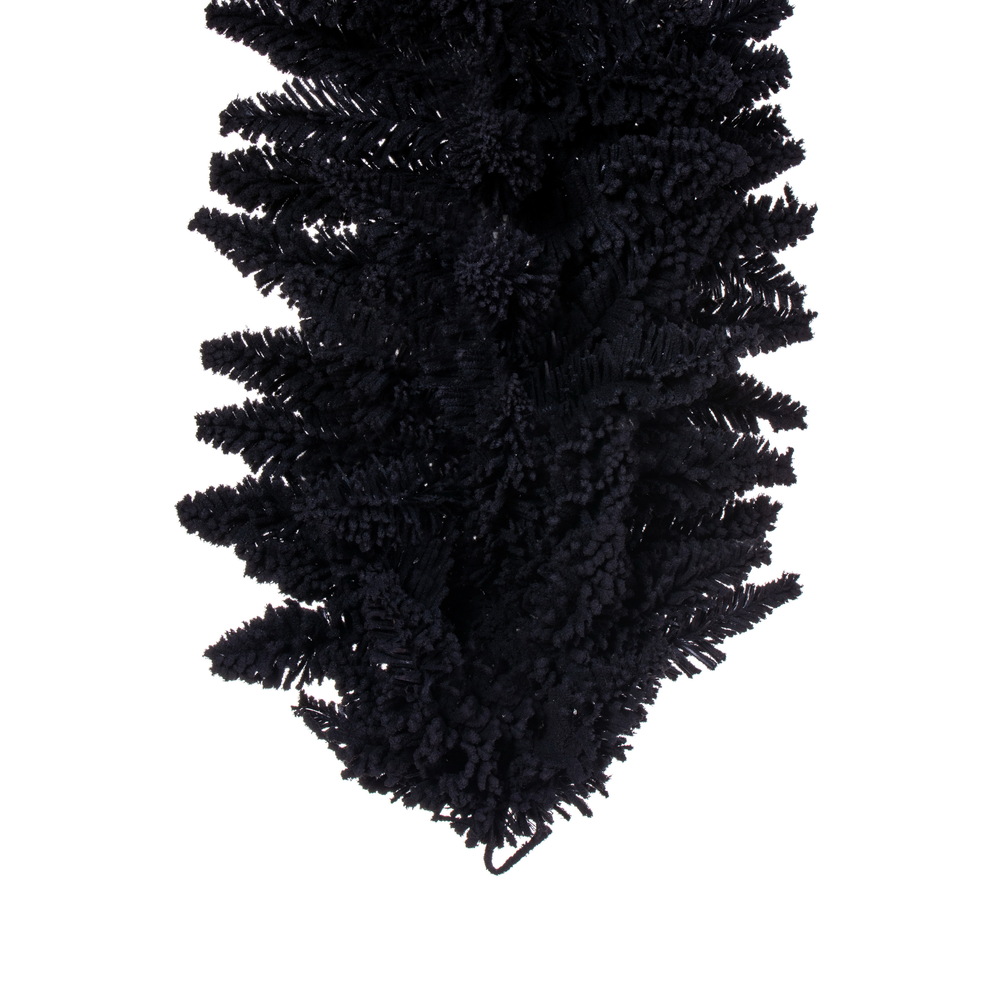Vickerman Artifical Flocked Black Fir Garland