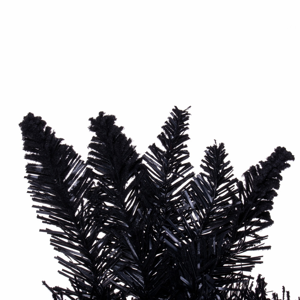 Vickerman Flocked Black Fir Artificial Wreath
