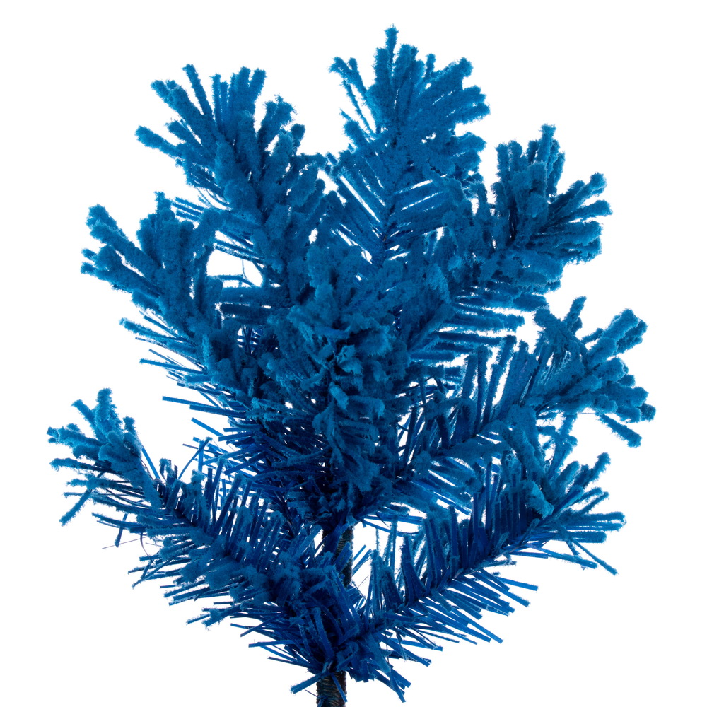 Vickerman Artifical Flocked Turquoise Pencil Fir Christmas Tree