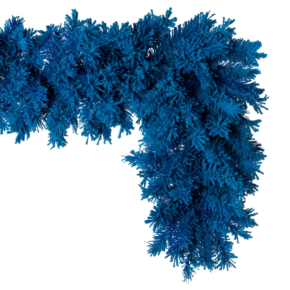 Vickerman Artifical Flocked Turquoise Garland