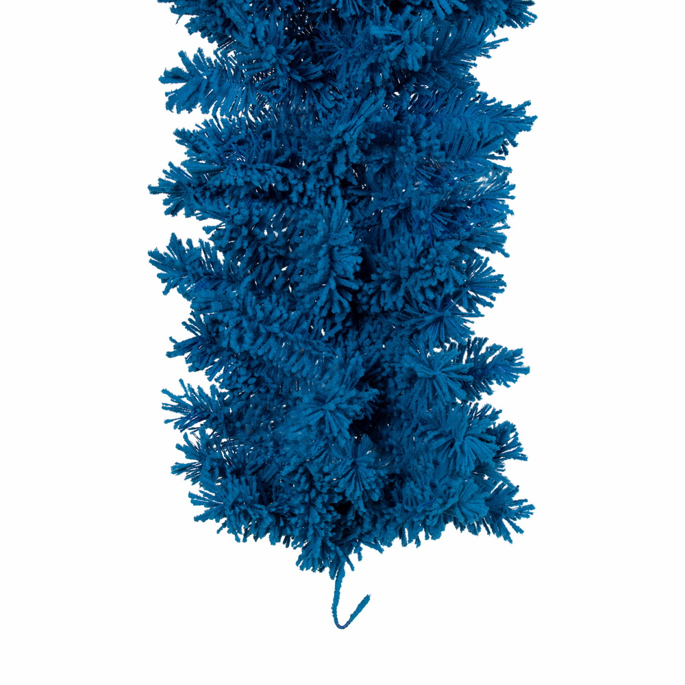 Vickerman Artifical Flocked Turquoise Garland