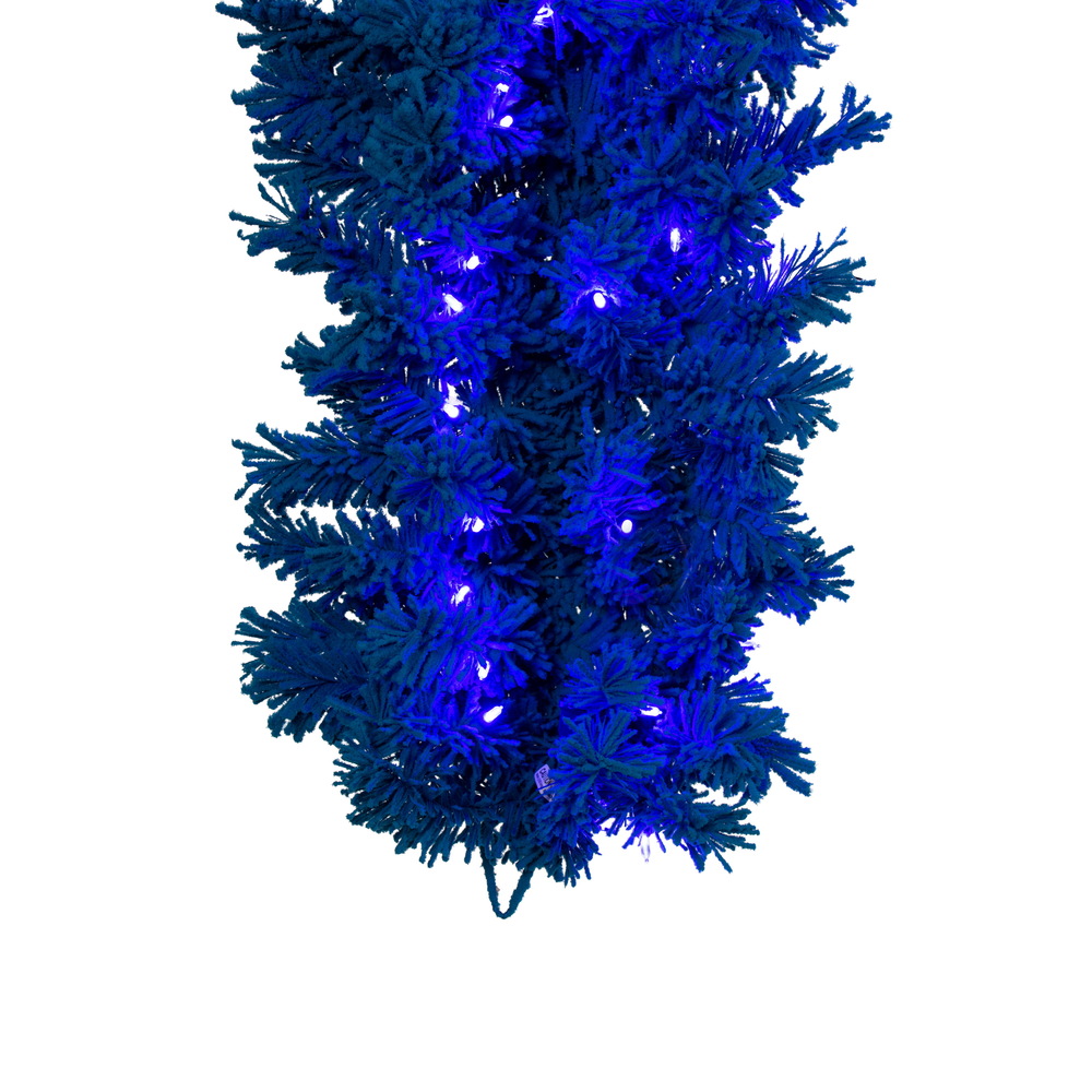 Vickerman Artifical Flocked Turquoise Garland