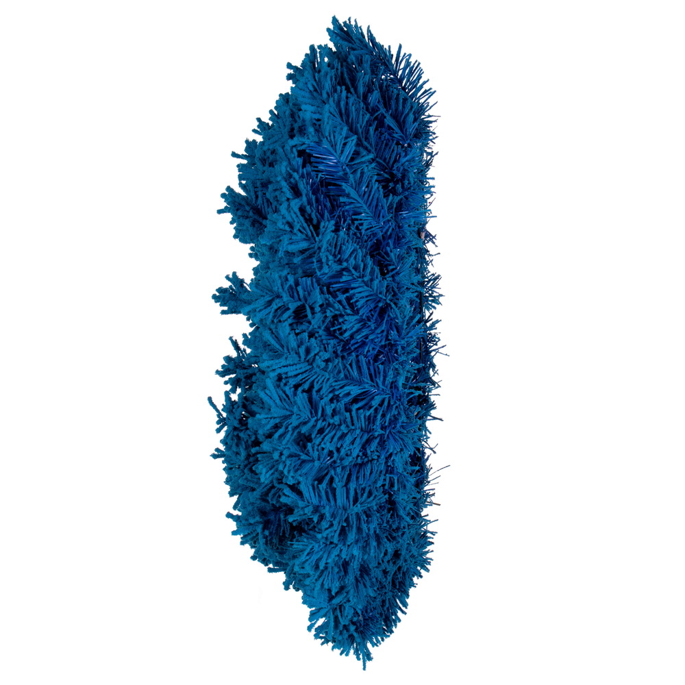 Vickerman Flocked Turquoise Fir Artificial Wreath