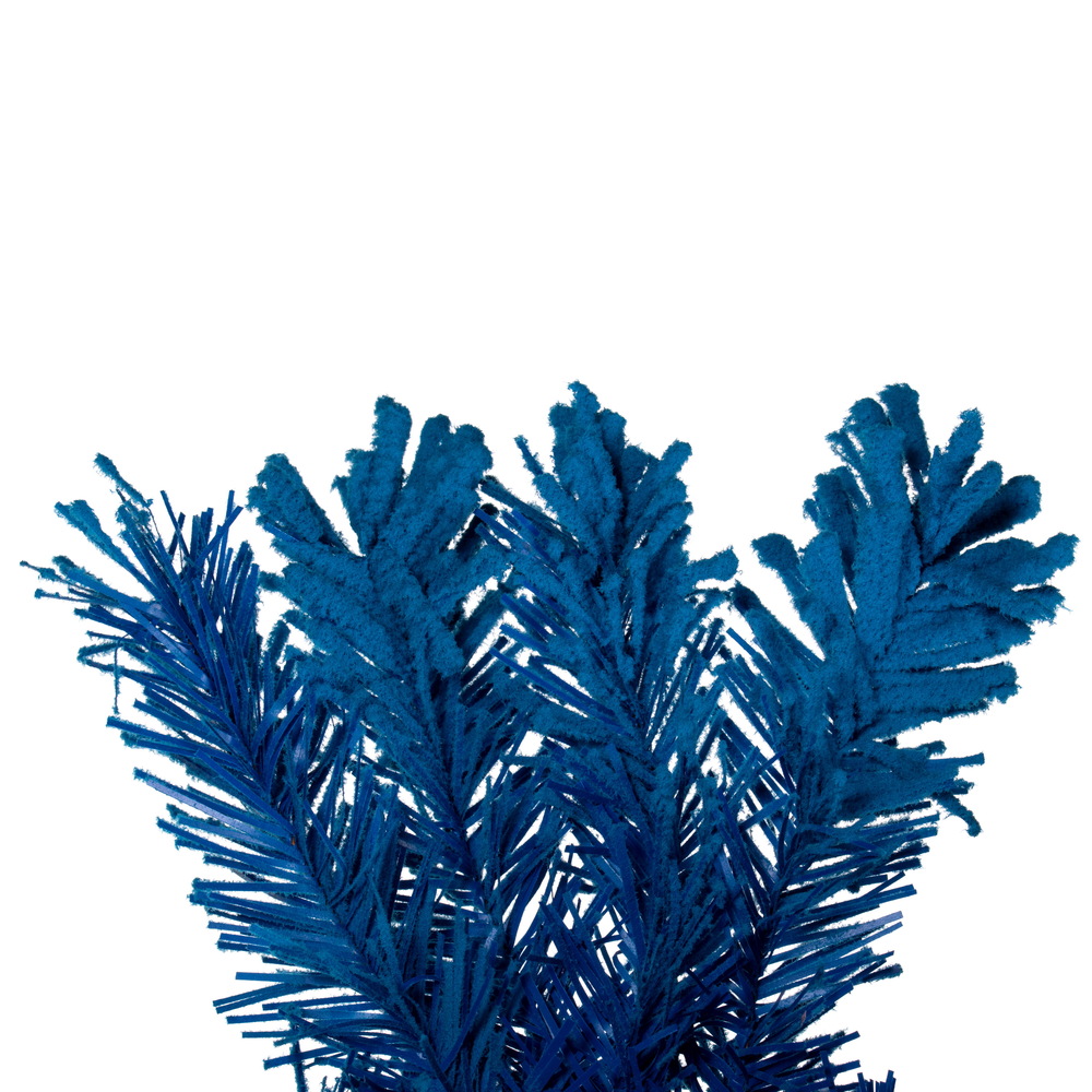 Vickerman Flocked Turquoise Fir Artificial Wreath