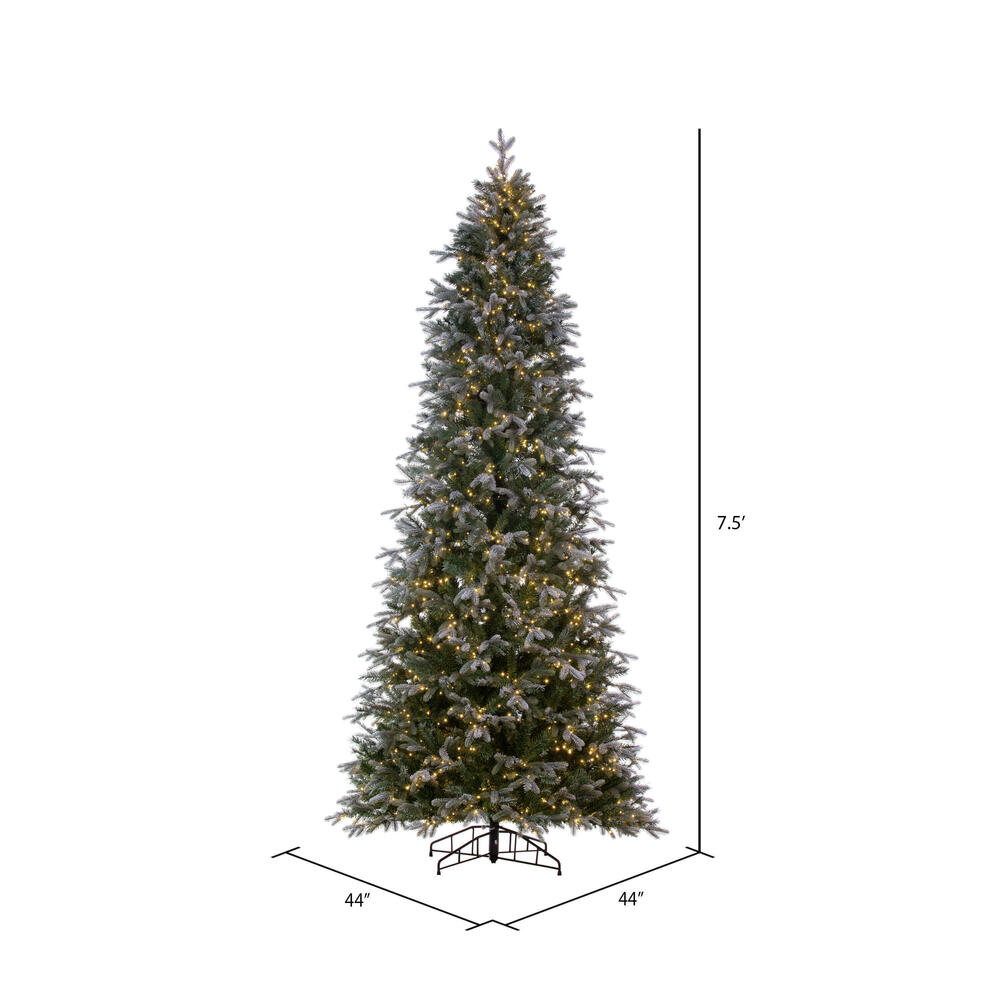 Vickerman Artificial Frosted Slim Douglas Fir Christmas Tree