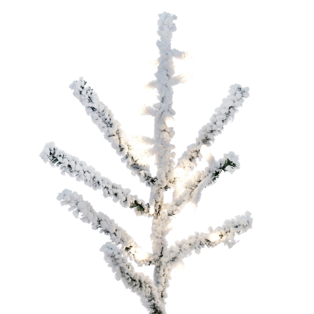 Vickerman Artifical Flocked Slim Pistol Pine Christmas Tree