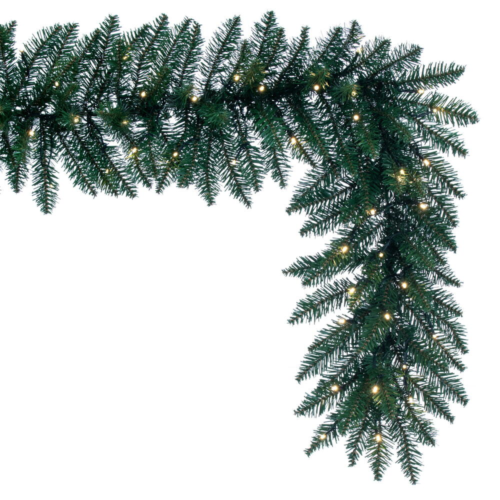Vickerman Camdon Fir Artificial Garland, Battery Operated Lights 