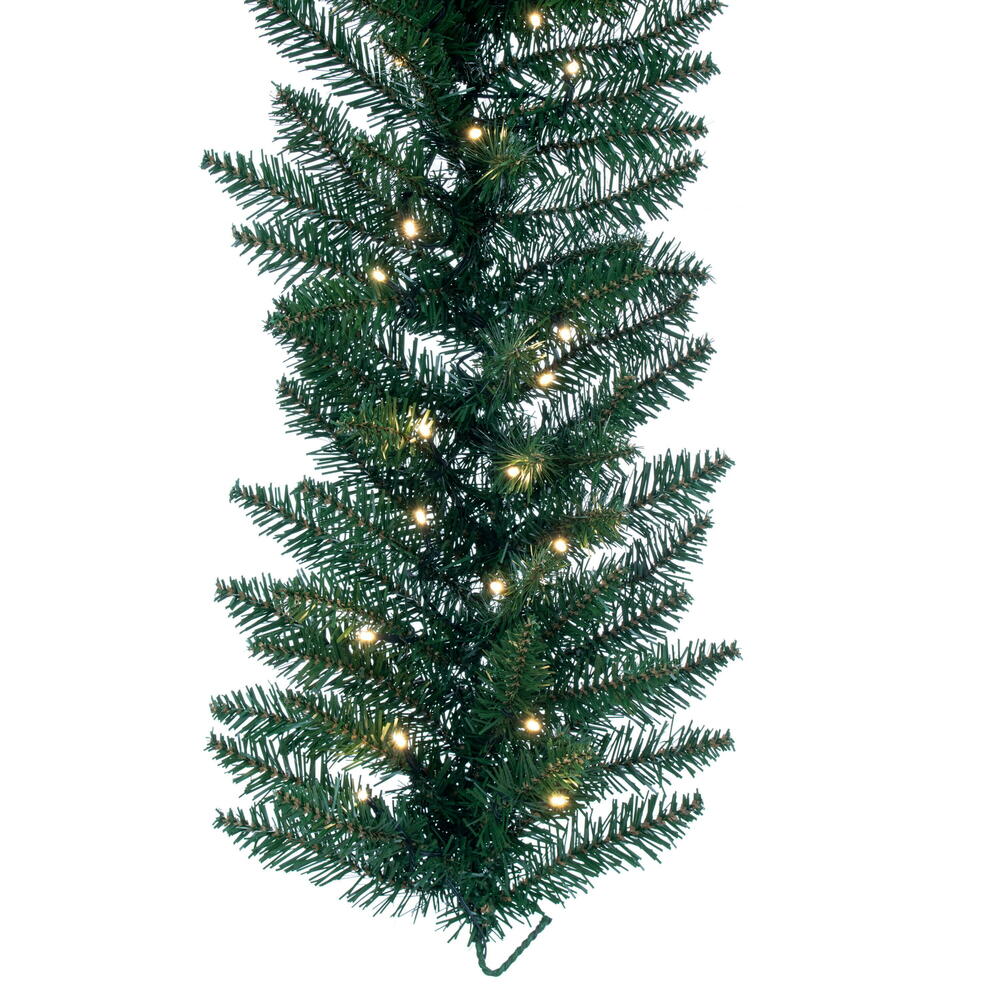 Vickerman Camdon Fir Artificial Garland, Battery Operated Lights 