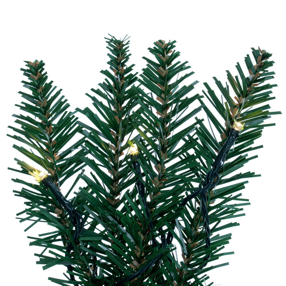Vickerman Camdon Fir Artificial Garland, Battery Operated Lights 