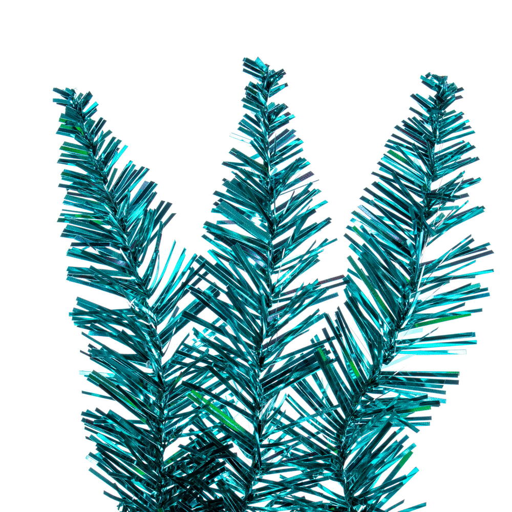 Vickerman 9' x 14" Aqua Tinsel Artificial Garland