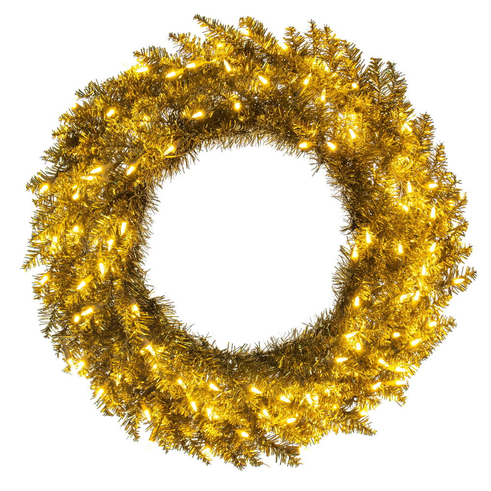 9' x 14" Gold Fir Garland 250Tips