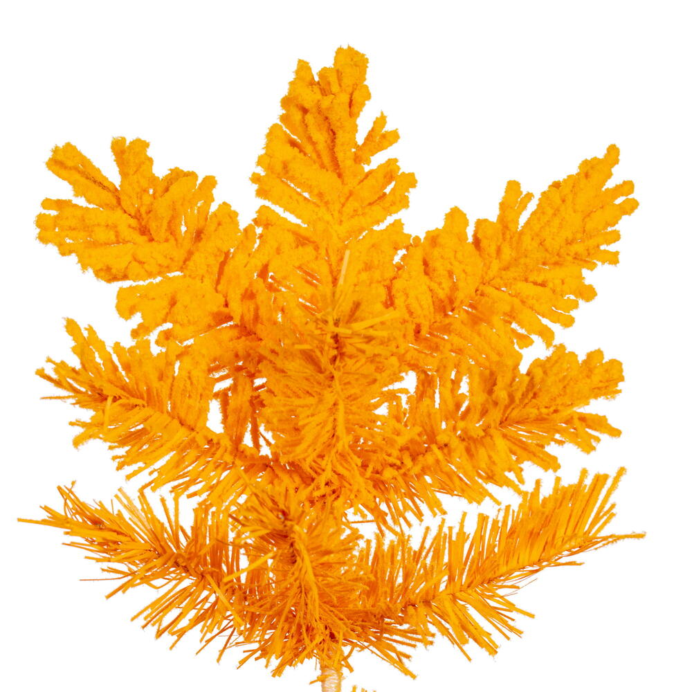 Vickerman Flocked Yellow Artificial Christmas Tree