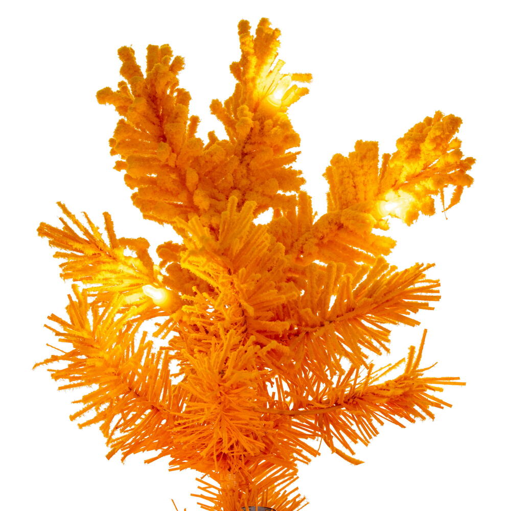 Vickerman Flocked Yellow Artificial Christmas Tree