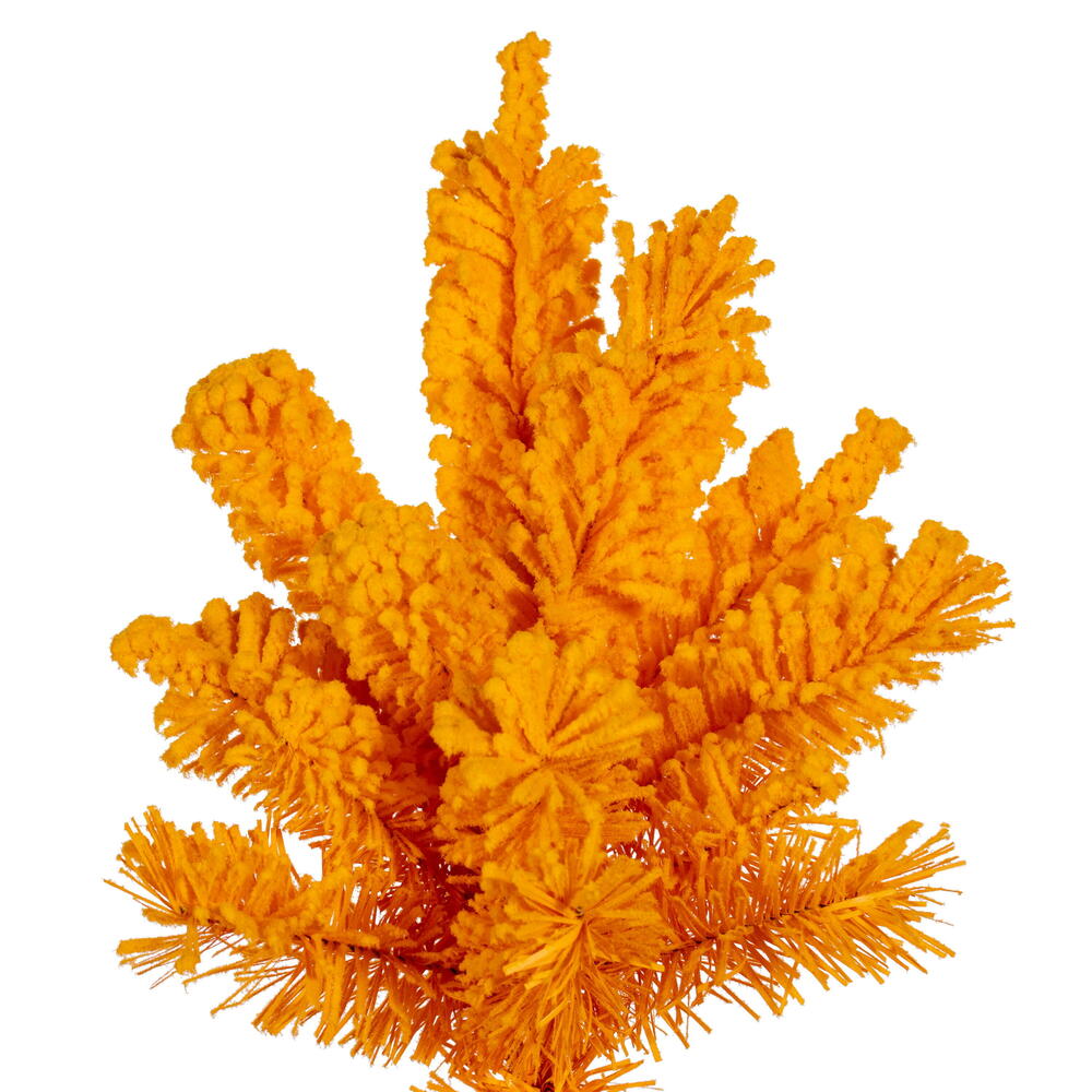 Vickerman Flocked Yellow Artificial Christmas Tree