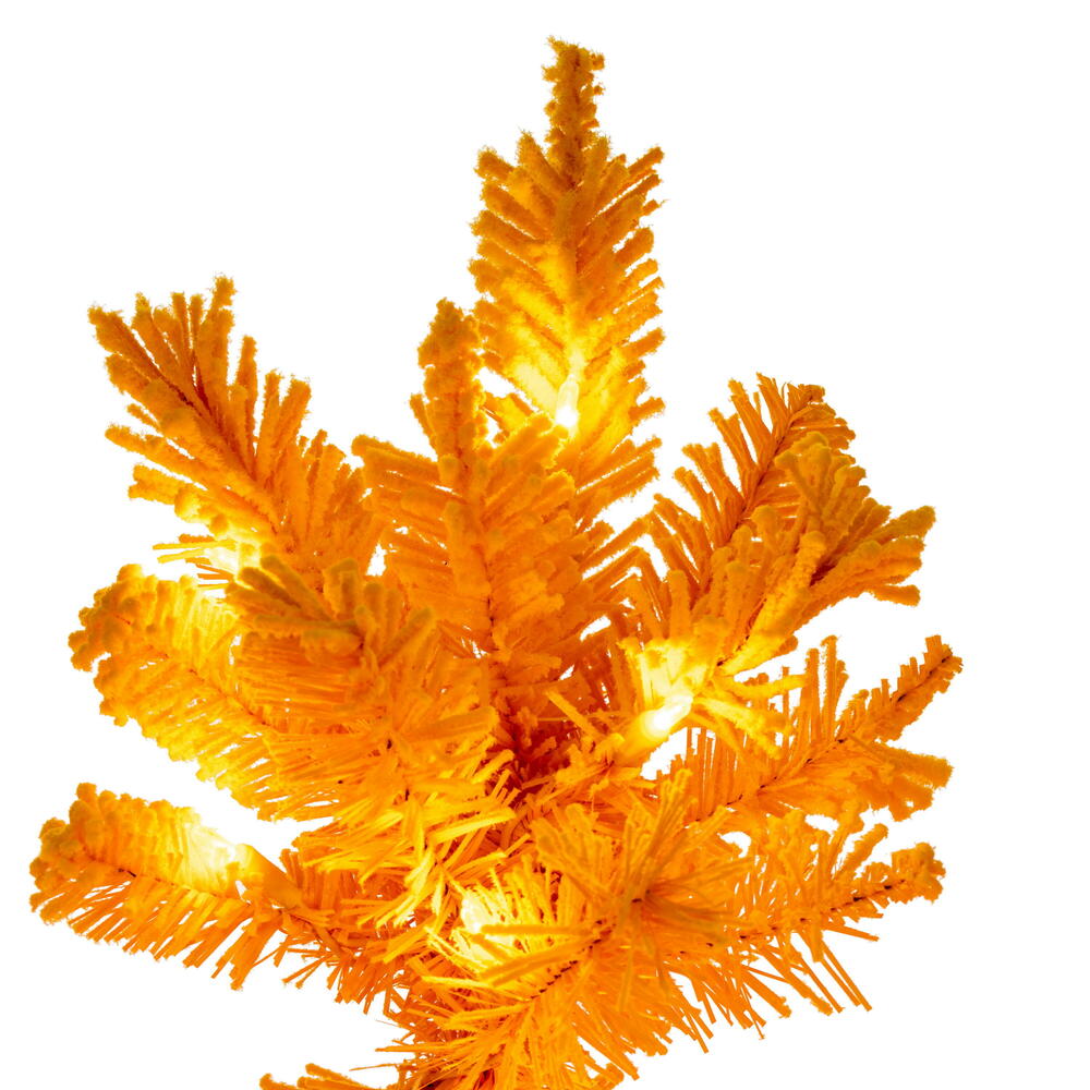 Vickerman Flocked Yellow Artificial Christmas Tree