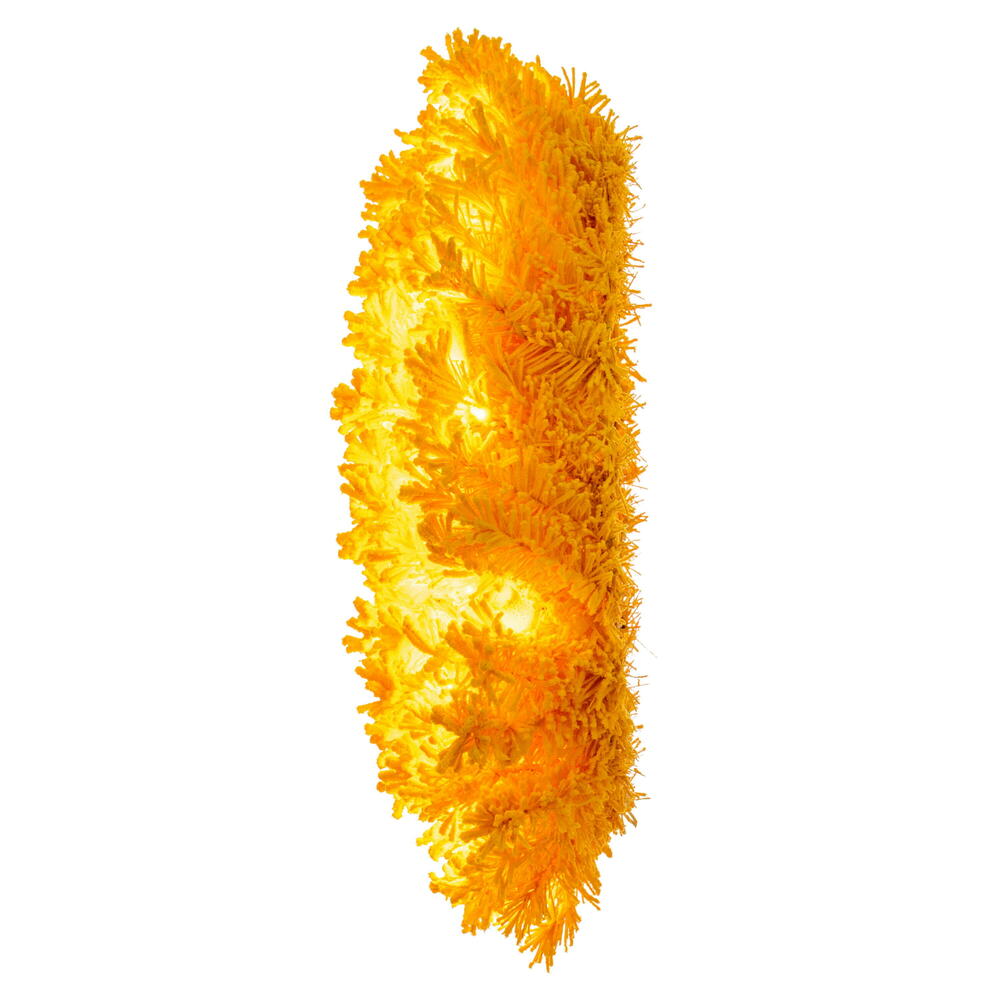 Vickerman Flocked Yellow Artificial Wreath
