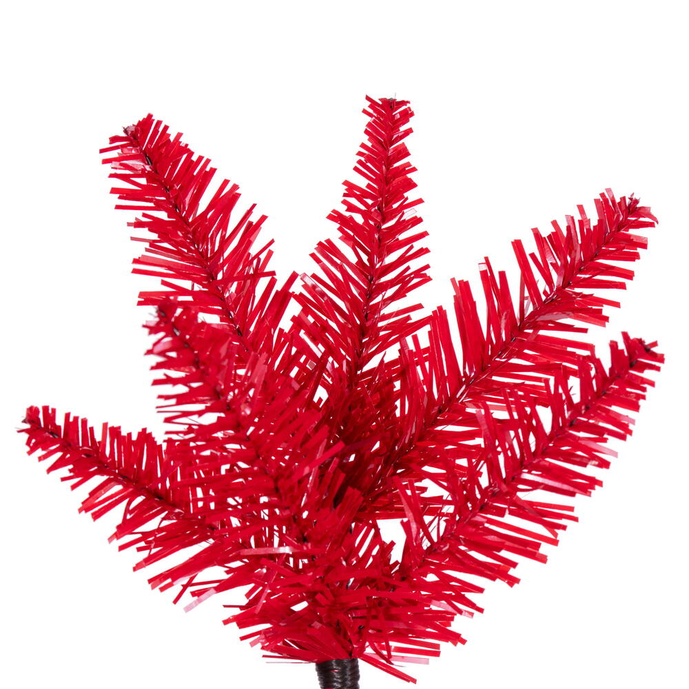 Vickerman Red Pencil Artificial Unlit Christmas Tree