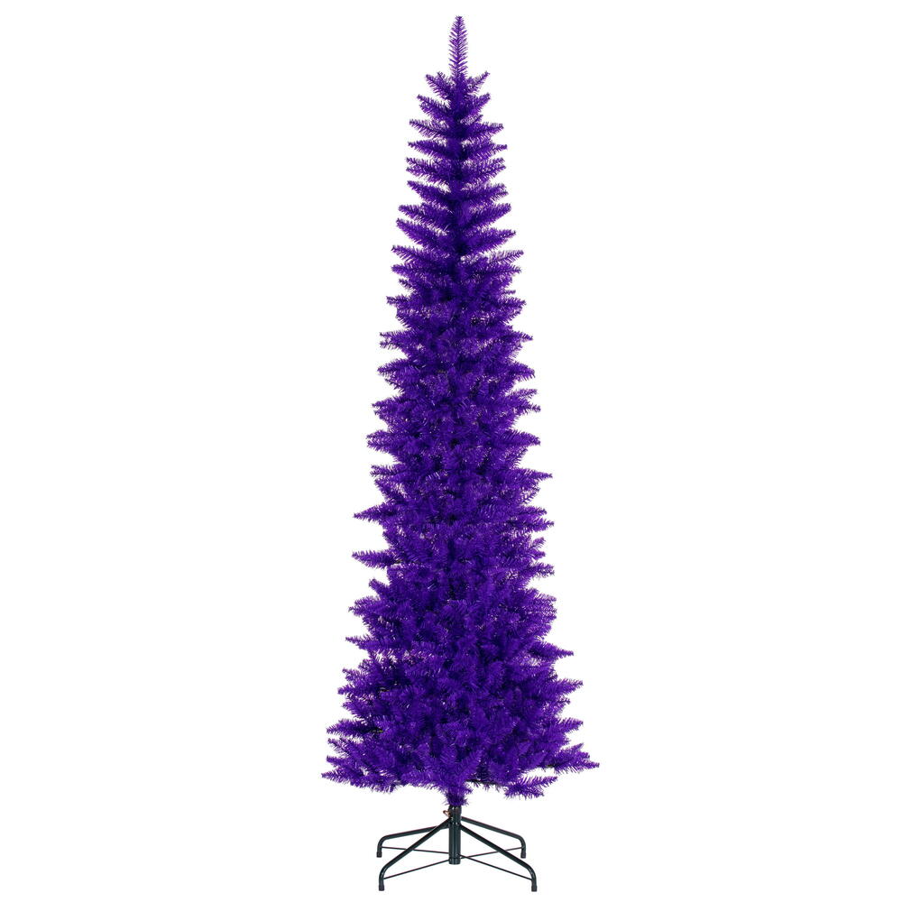 Vickerman Purple Pencil Artificial Christmas Tree