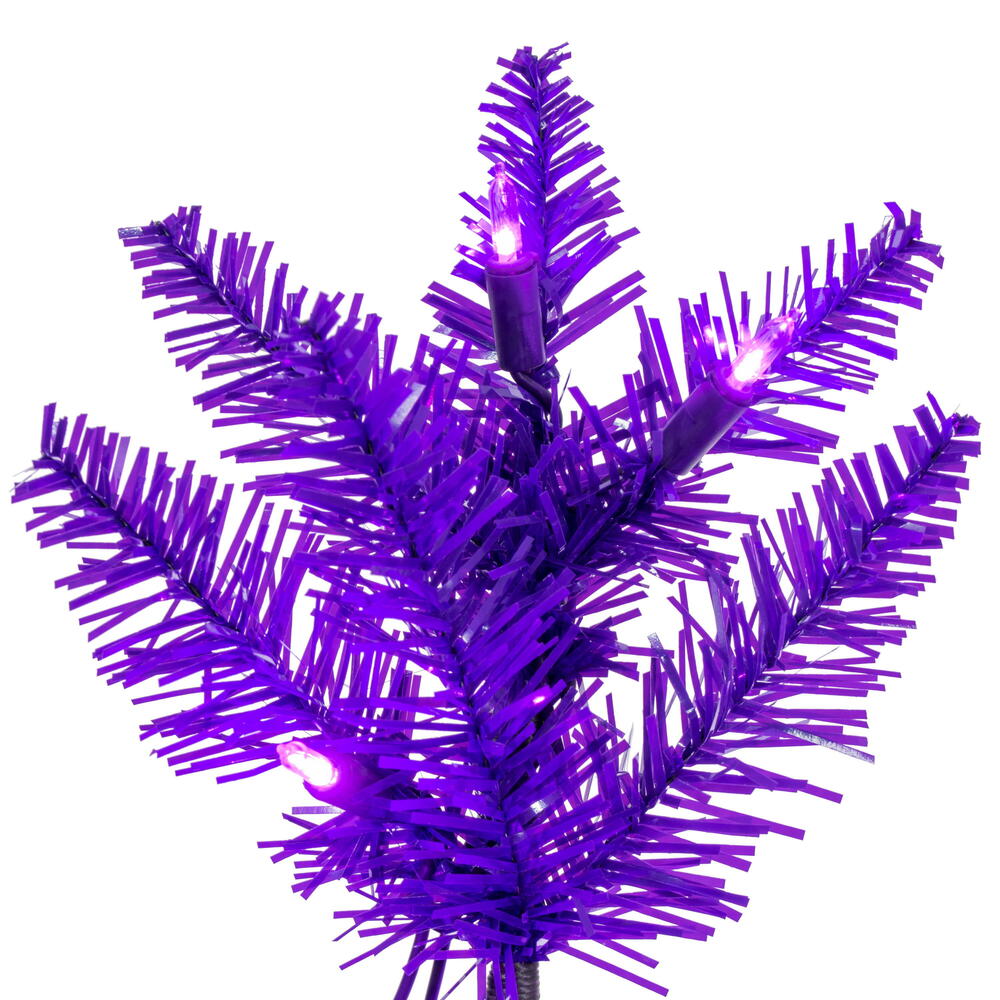 Vickerman Purple Pencil Artificial Christmas Tree