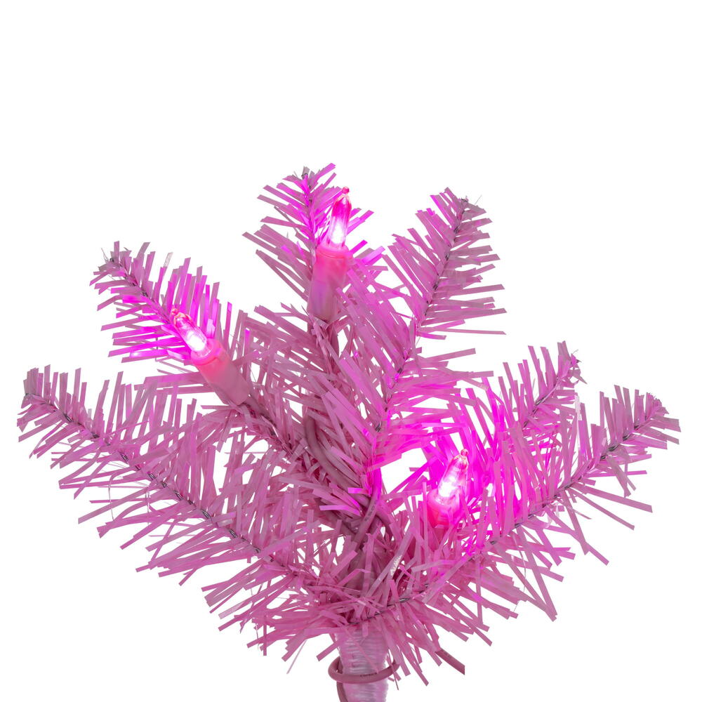Vickerman Pink Pencil Artificial Christmas Tree