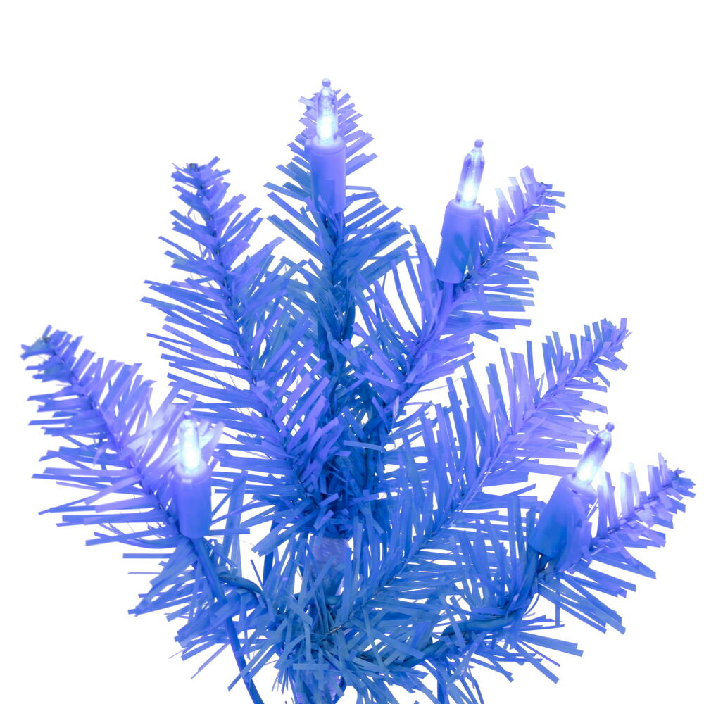 Vickerman Sky Blue Pencil Artificial Christmas Tree