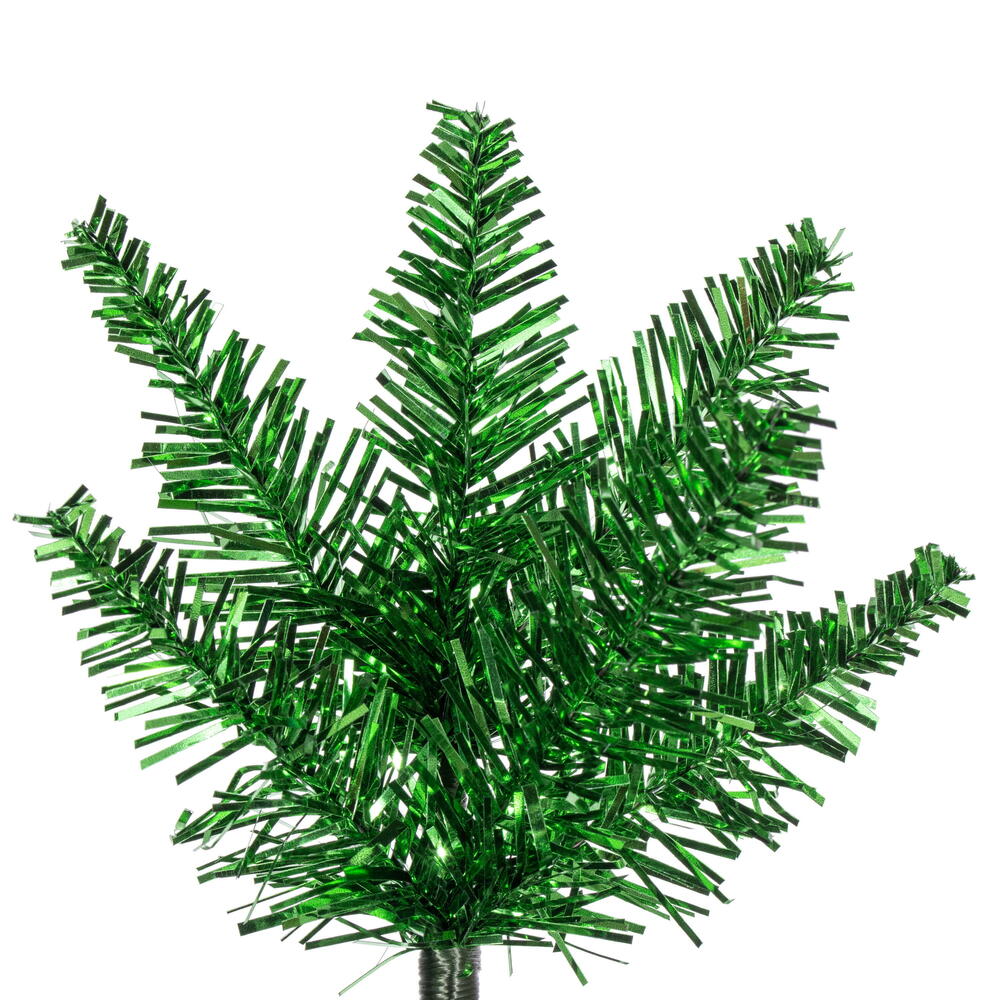 Vickerman Green Tinsel Pencil Artificial Christmas Tree