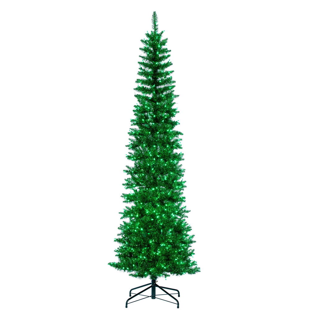 Green Tinsel Trees