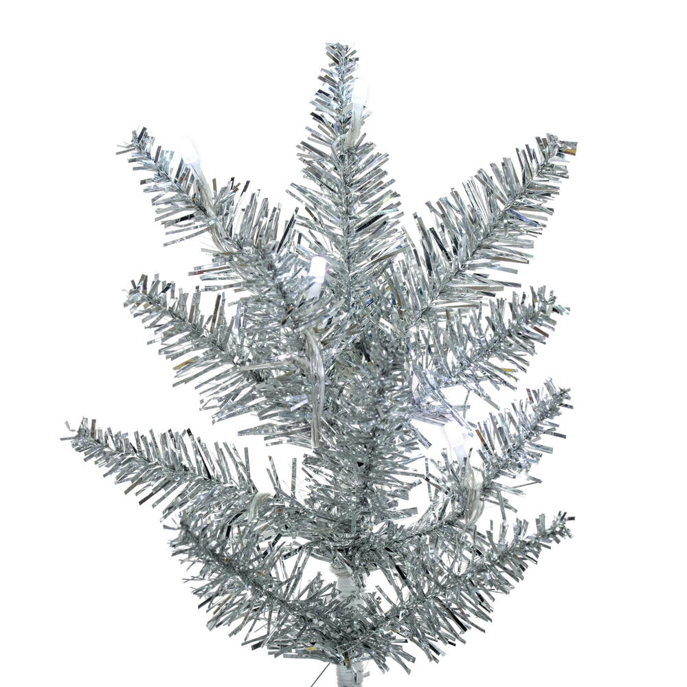 Vickerman Silver Pencil Artificial Christmas Tree 
